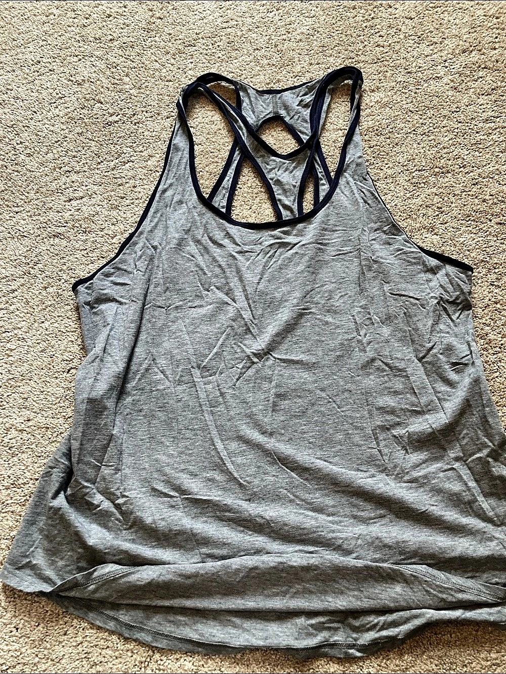 lululemon Gray Racerback Tank Top